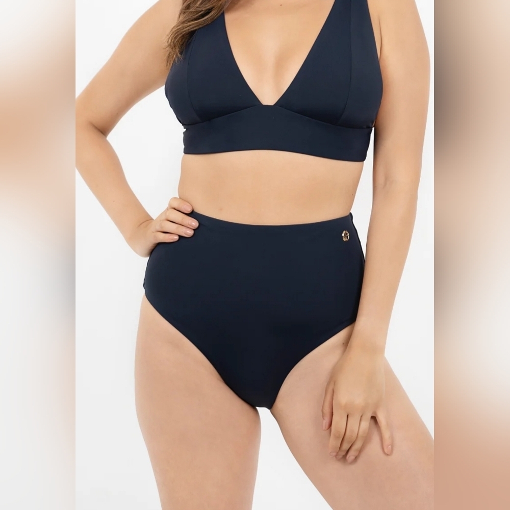 Uluwatu Timeless Bikini Bottom in Dark Blue Pebble
